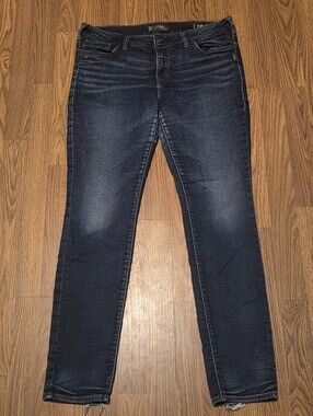 Silver Jeans Co Aiko High Skinny Joga Jeans Women’s W32 L31 Dark Wash F83